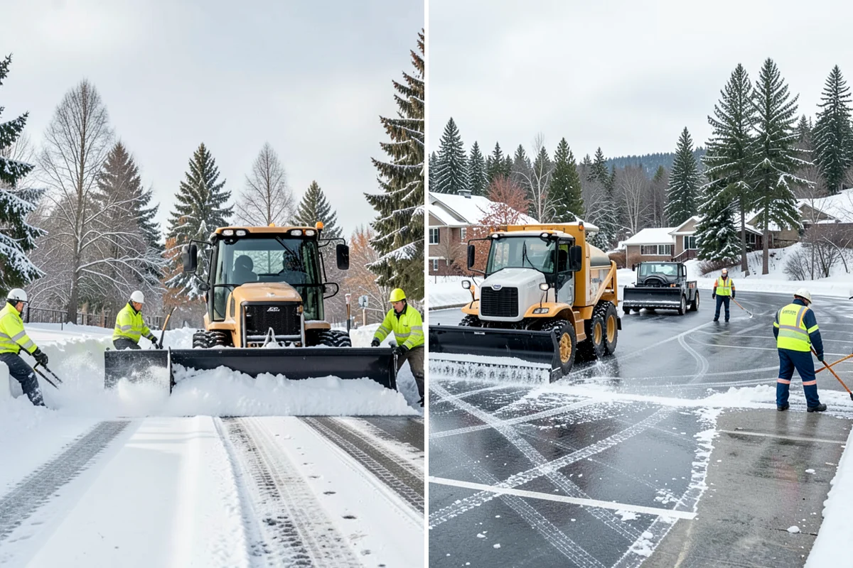 Shared Driveway Snow Removal in SeaTac, King County, WA - We confirm the shared boundaries and each household's access