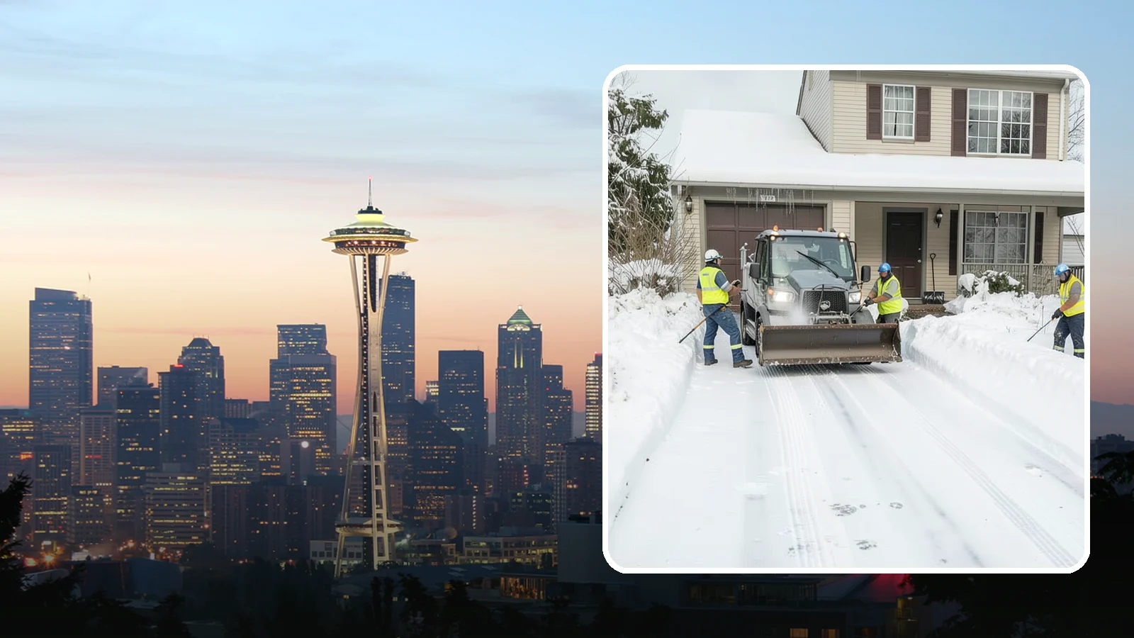 Shared Driveway Snow Removal in Seattle, King County, WA - We clear shared driveways fairly and completely so every household along them keeps reliable winter access.