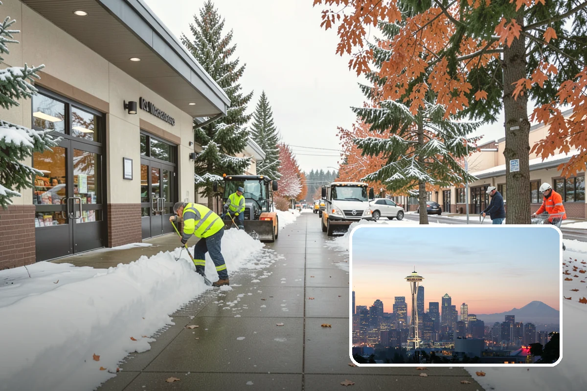 Shared Driveway Snow Removal in Seattle, King County, WA - Clears the entire shared run as a single job