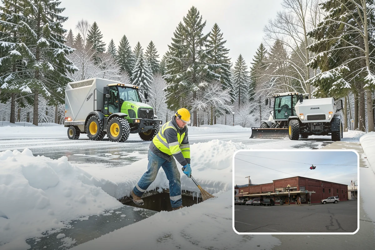 Shared Driveway Snow Removal in Sedro-Woolley, Skagit County, WA - Clears the entire shared run as a single job
