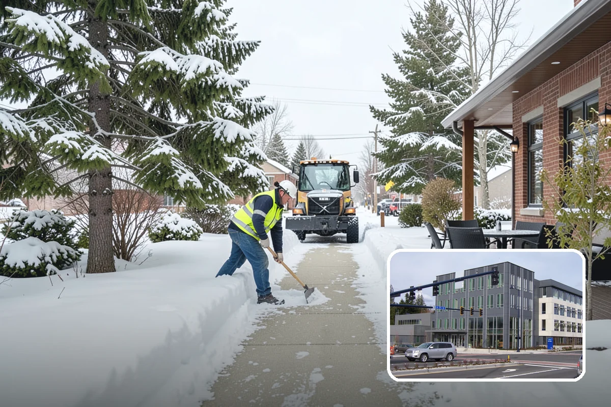 Shared Driveway Snow Removal in Shoreline, King County, WA - Clears the entire shared run as a single job