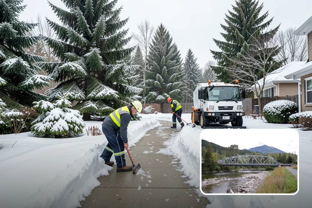 Shared Driveway Snow Removal in Skykomish, King County, WA - Clears the entire shared run as a single job
