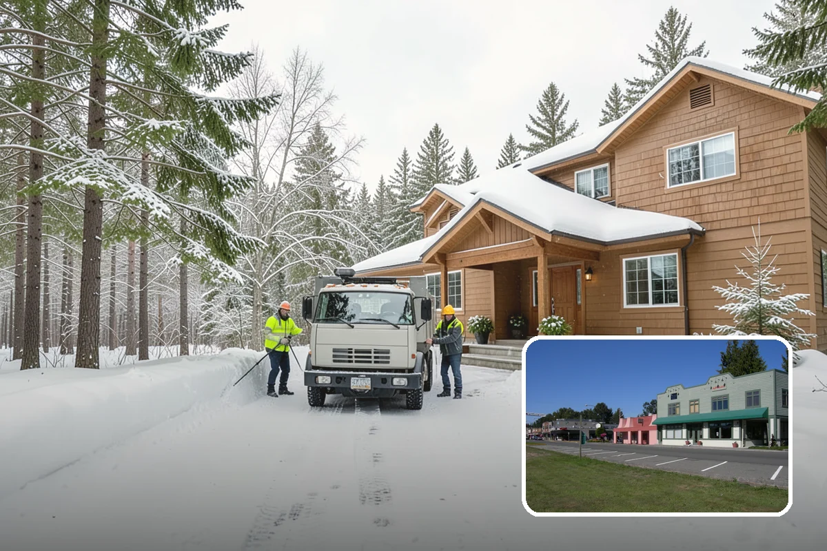 Shared Driveway Snow Removal in Snoqualmie, King County, WA - Clears the entire shared run as a single job