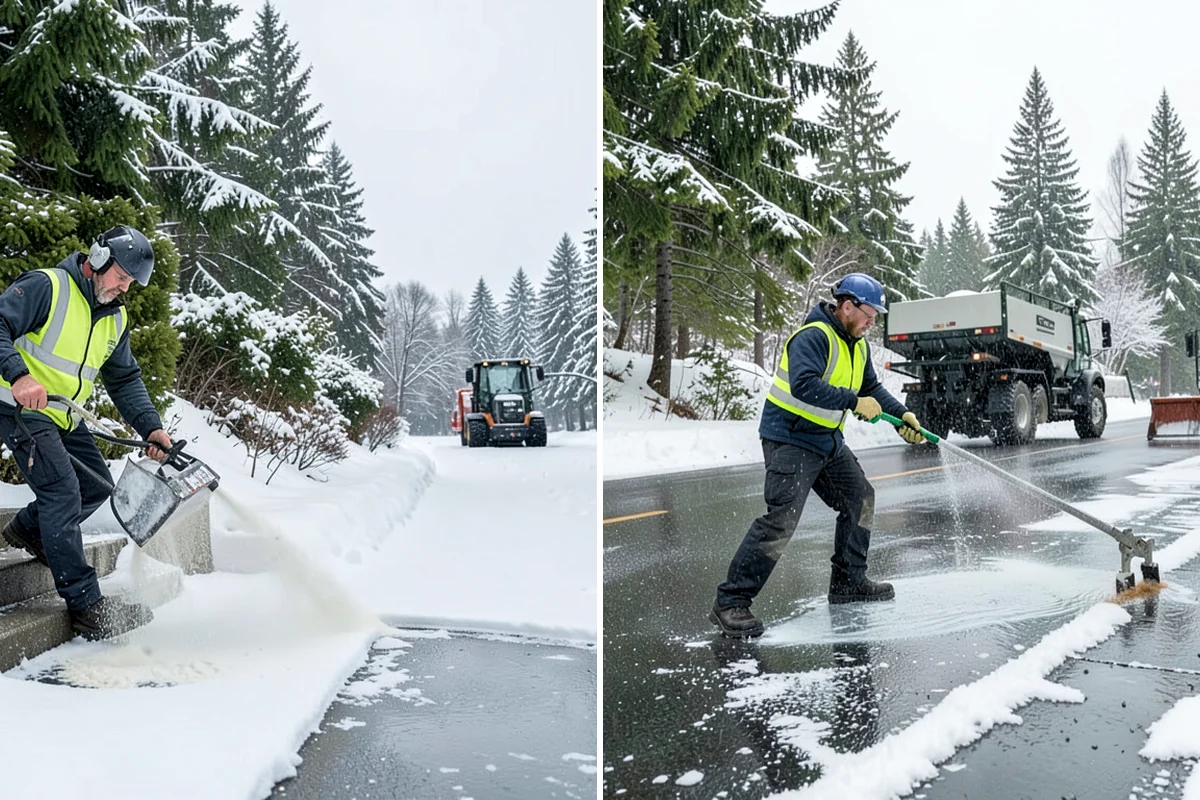 Shared Driveway Snow Removal in Snoqualmie, King County, WA - We confirm the shared boundaries and each household's access