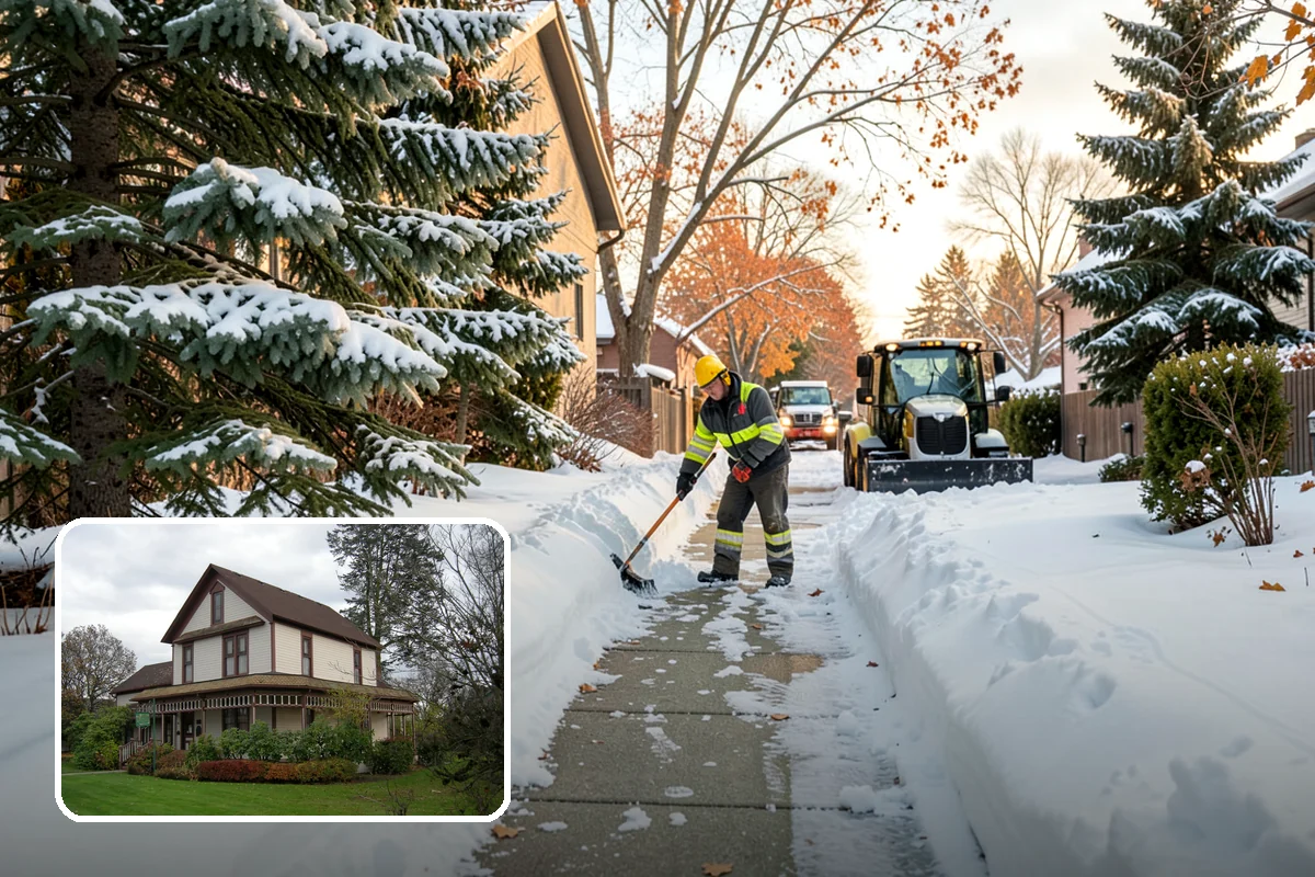 Shared Driveway Snow Removal in Sumner, Pierce County, WA - Clears the entire shared run as a single job