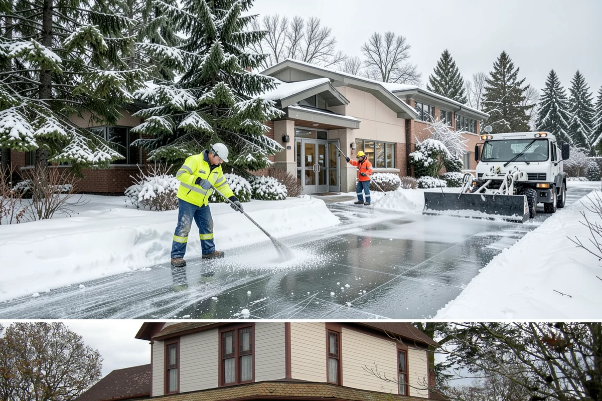 Shared Driveway Snow Removal in Sumner, Pierce County, WA - Shared drives need prompt, coordinated clearing with each snowfall and treatment through the freeze-thaw days that follow.