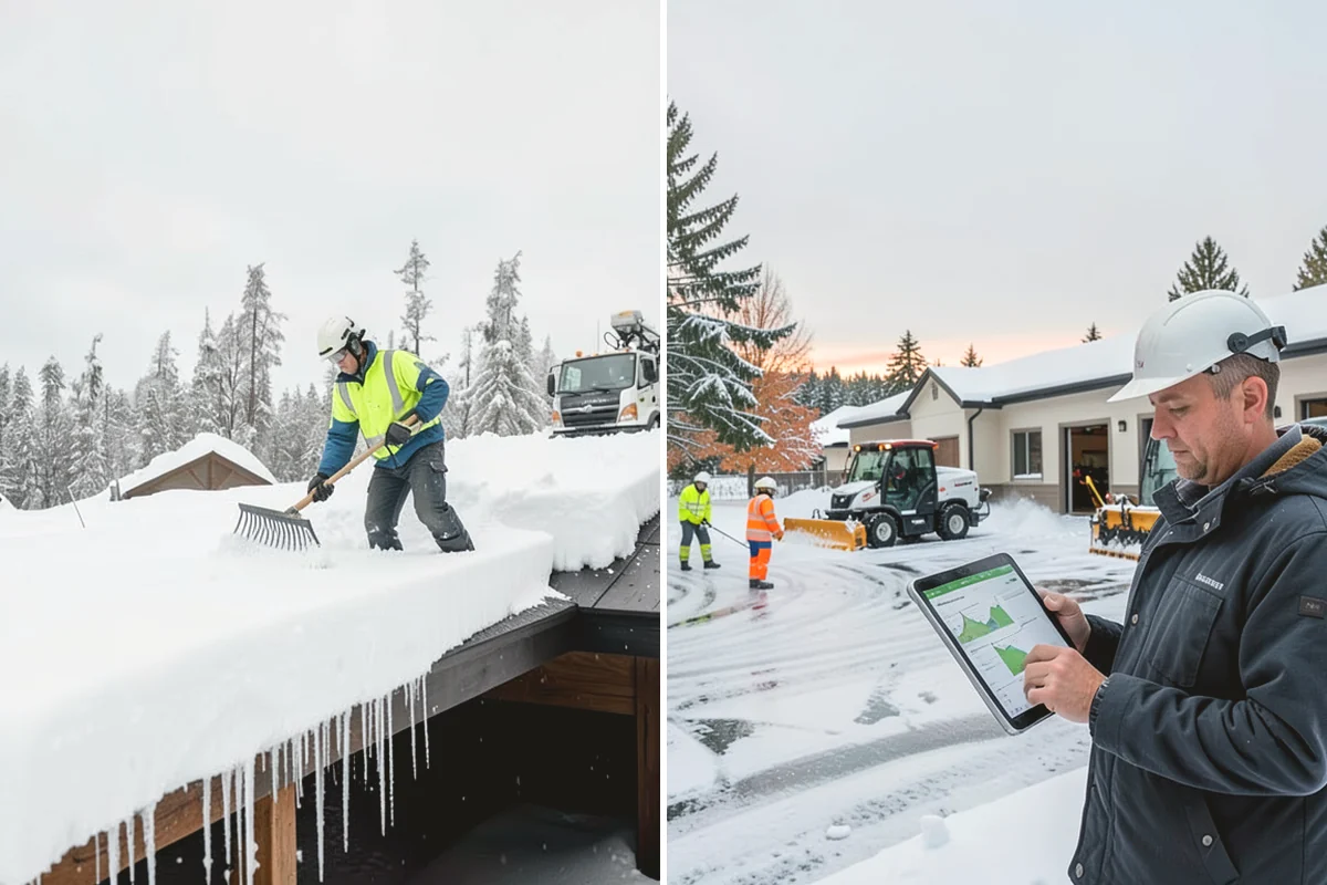 Shared Driveway Snow Removal in Tacoma, Pierce County, WA - We confirm the shared boundaries and each household's access