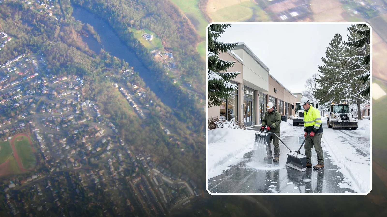 Shopping Center Deicing in Algona, King County, WA - Deicing for shopping centers that keeps multi-tenant walkways, storefront aprons, and common areas safe across an entire retail...