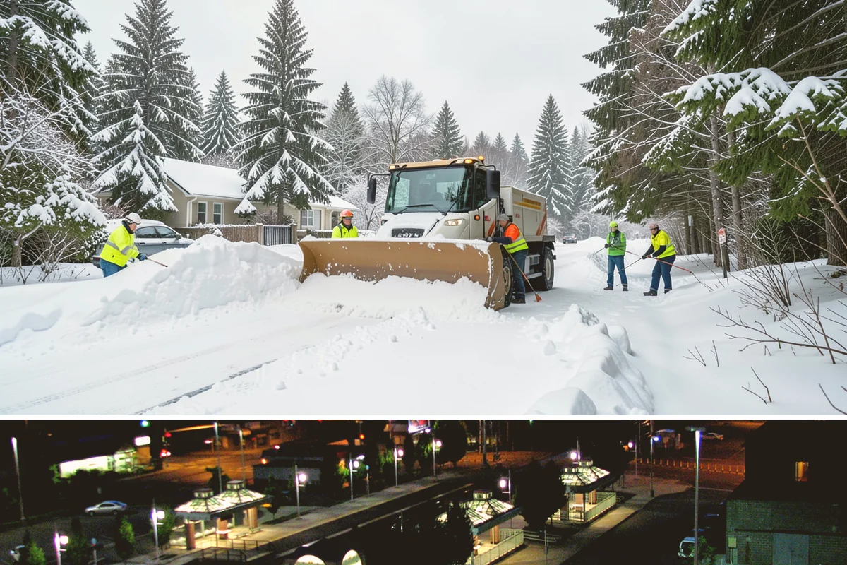 Shopping Center Deicing in Auburn, King County, WA - Service runs through the winter retail season, intensifying on freezing-rain days that overlap with weekend and holiday shopping...