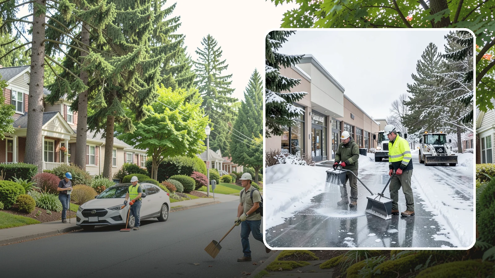 Shopping Center Deicing in Beaux Arts Village, King County, WA - Deicing for shopping centers that keeps multi-tenant walkways, storefront aprons, and common areas safe across an entire retail...