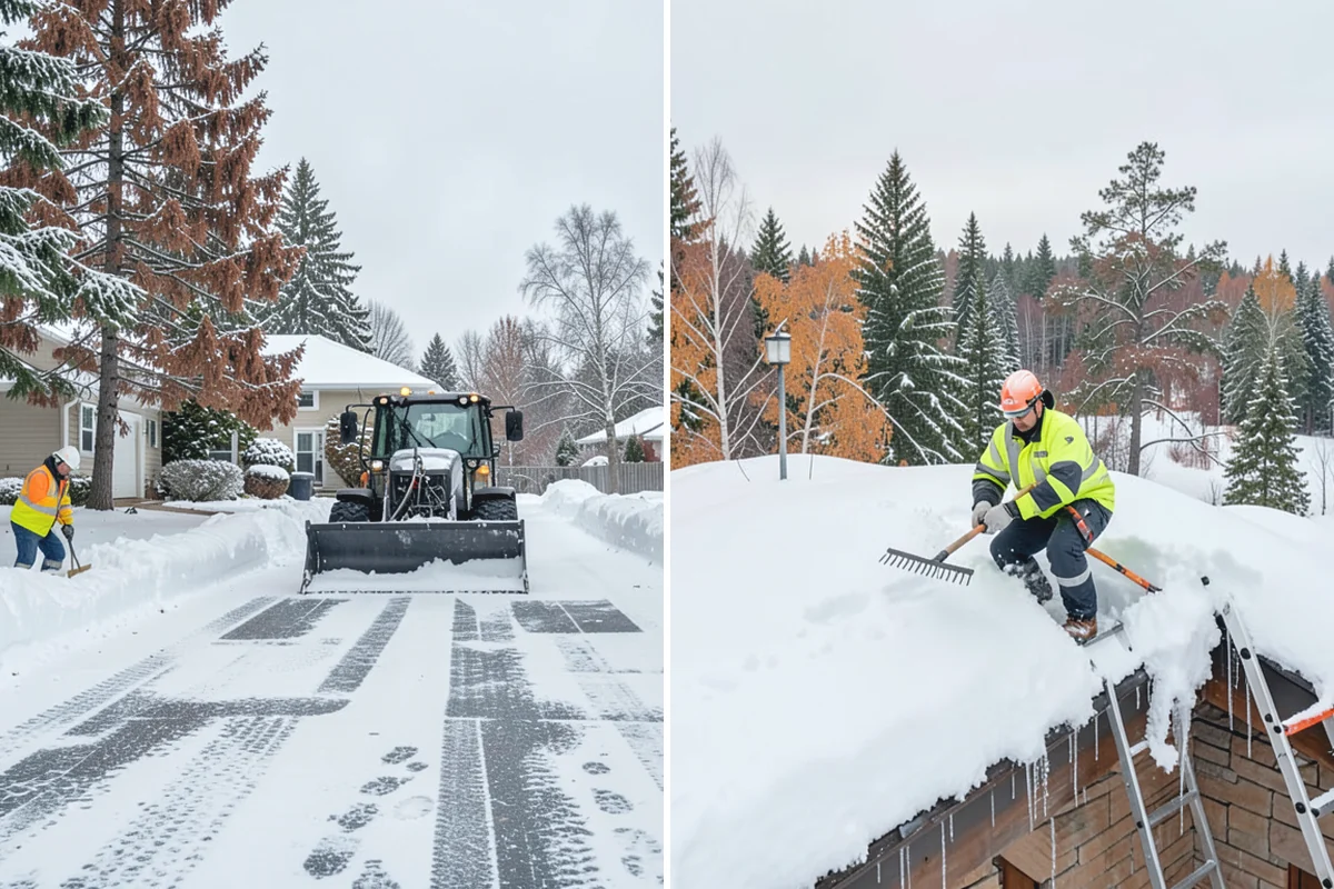 Shopping Center Deicing in Beaux Arts Village, King County, WA - Map tenant walkways, crosswalks, and shared entrances center-wide