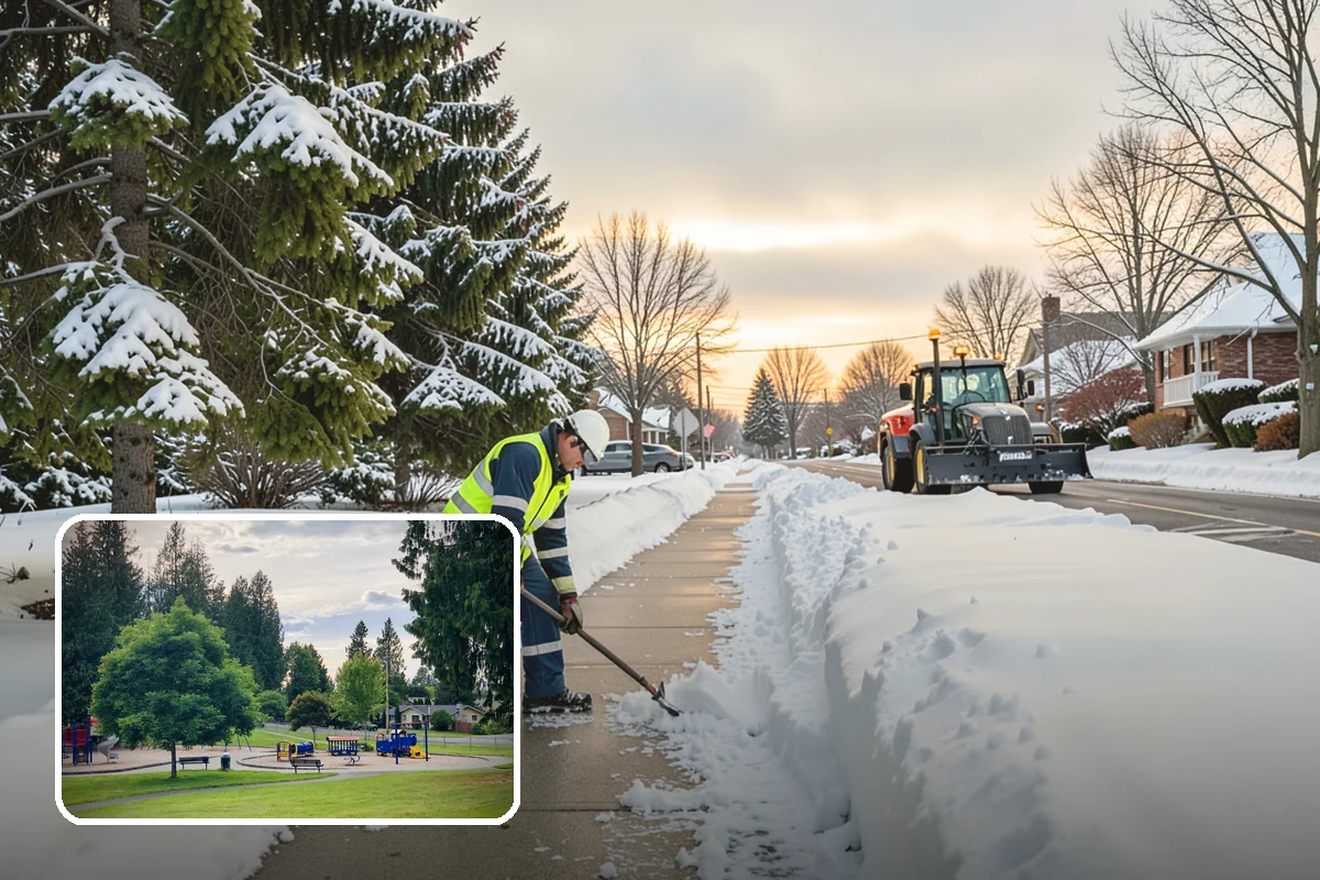 Shopping Center Deicing in Bonney Lake, Pierce County, WA - Keeps every tenant's storefront safe and shoppable