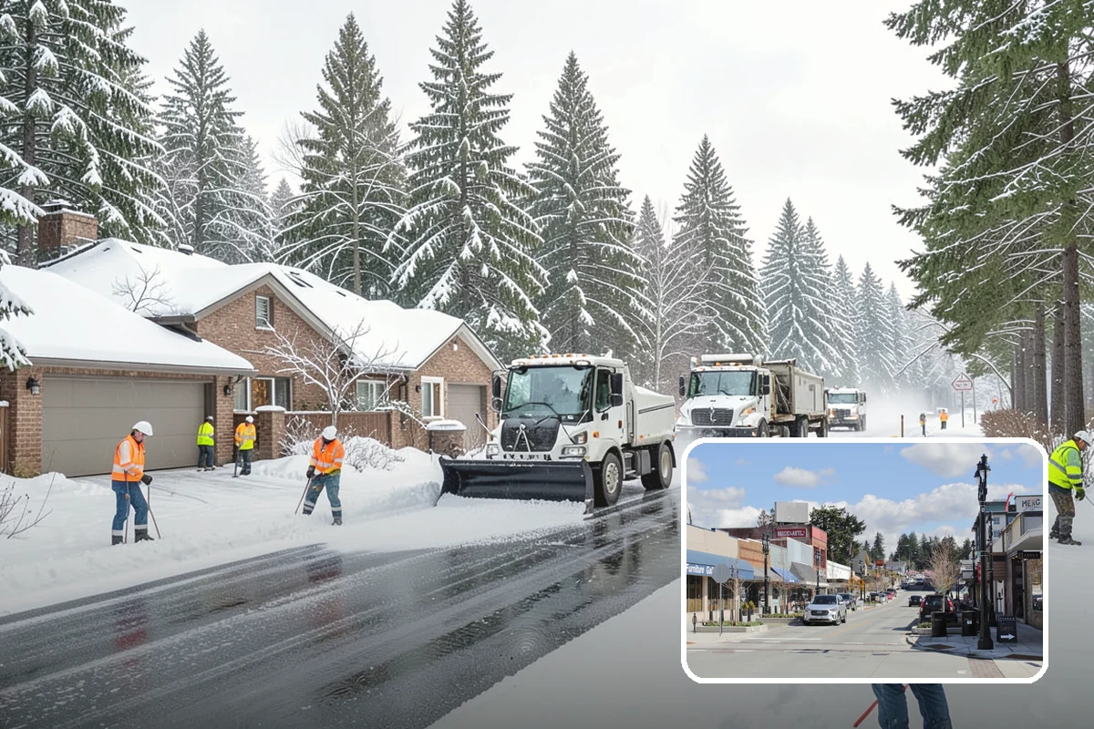 Shopping Center Deicing in Bothell, King County, WA - Keeps every tenant's storefront safe and shoppable