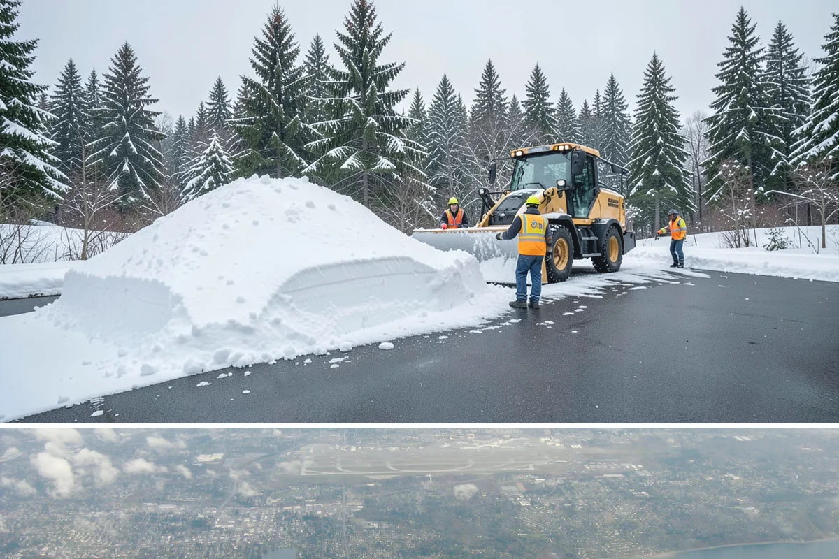 Shopping Center Deicing in Burien, King County, WA - Service runs through the winter retail season, intensifying on freezing-rain days that overlap with weekend and holiday shopping...