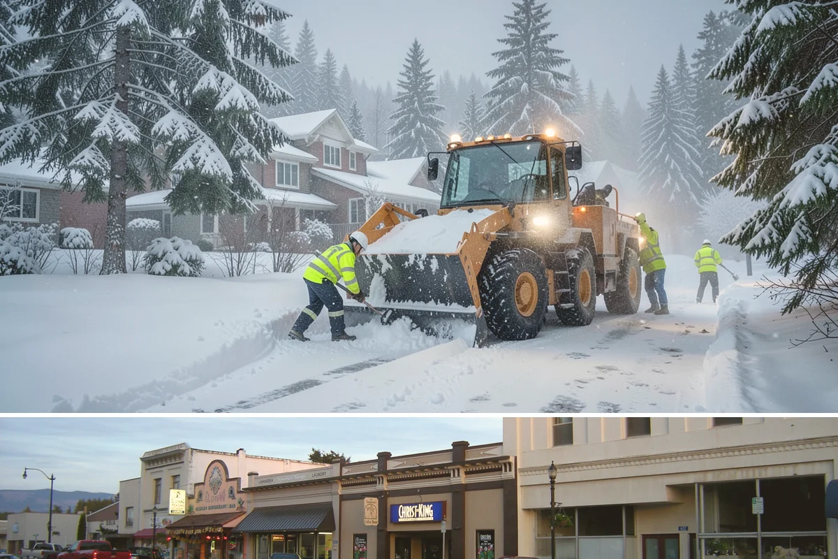 Shopping Center Deicing in Burlington, Skagit County, WA - Service runs through the winter retail season, intensifying on freezing-rain days that overlap with weekend and holiday shopping...