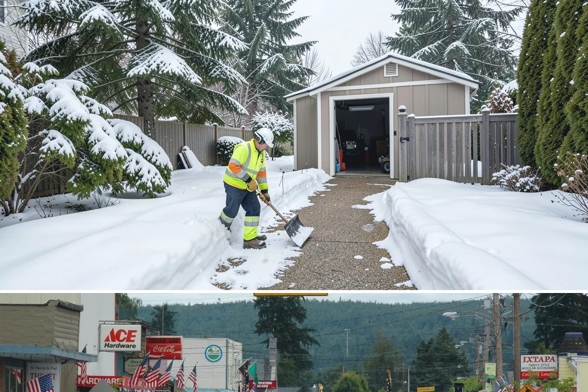 Shopping Center Deicing in Carnation, King County, WA - Service runs through the winter retail season, intensifying on freezing-rain days that overlap with weekend and holiday shopping...