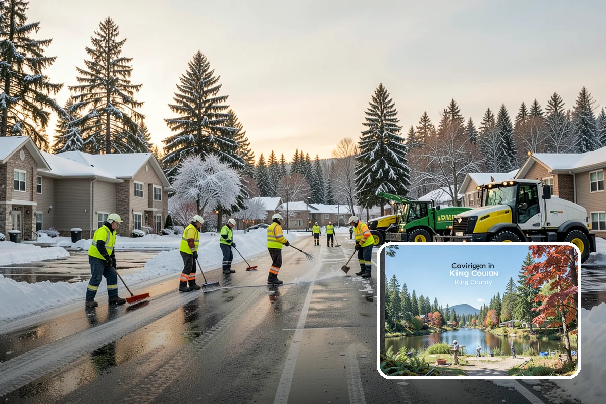 Shopping Center Deicing in Covington, King County, WA - Keeps every tenant's storefront safe and shoppable