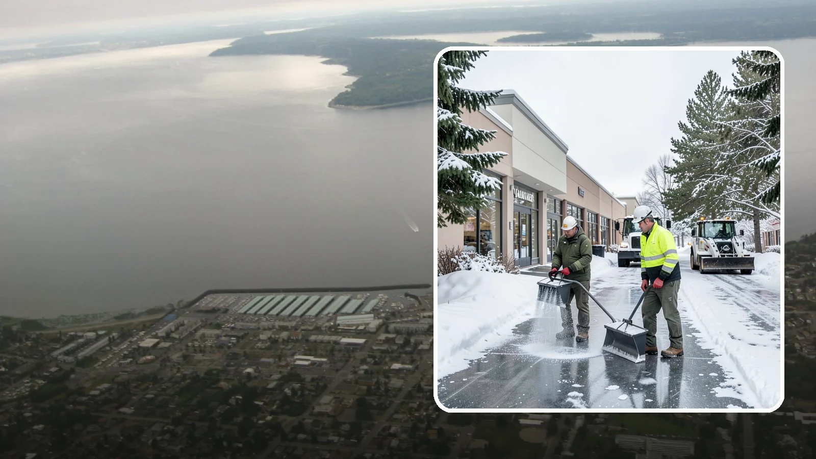 Shopping Center Deicing in Des Moines, King County, WA - Deicing for shopping centers that keeps multi-tenant walkways, storefront aprons, and common areas safe across an entire retail...
