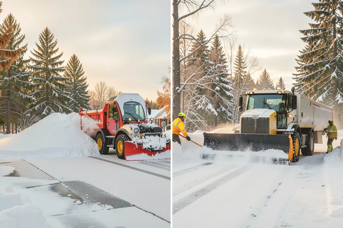 Shopping Center Deicing in Edmonds, Snohomish County, WA - Map tenant walkways, crosswalks, and shared entrances center-wide