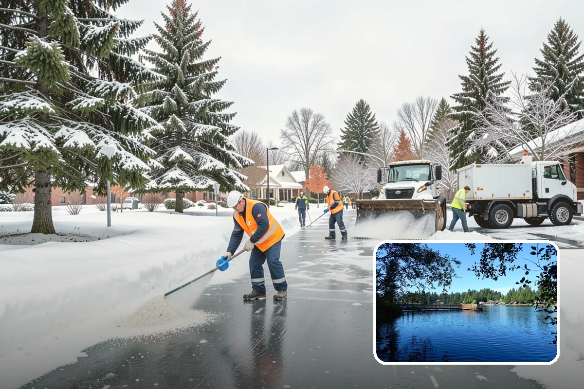 Shopping Center Deicing in Federal Way, King County, WA - Keeps every tenant's storefront safe and shoppable
