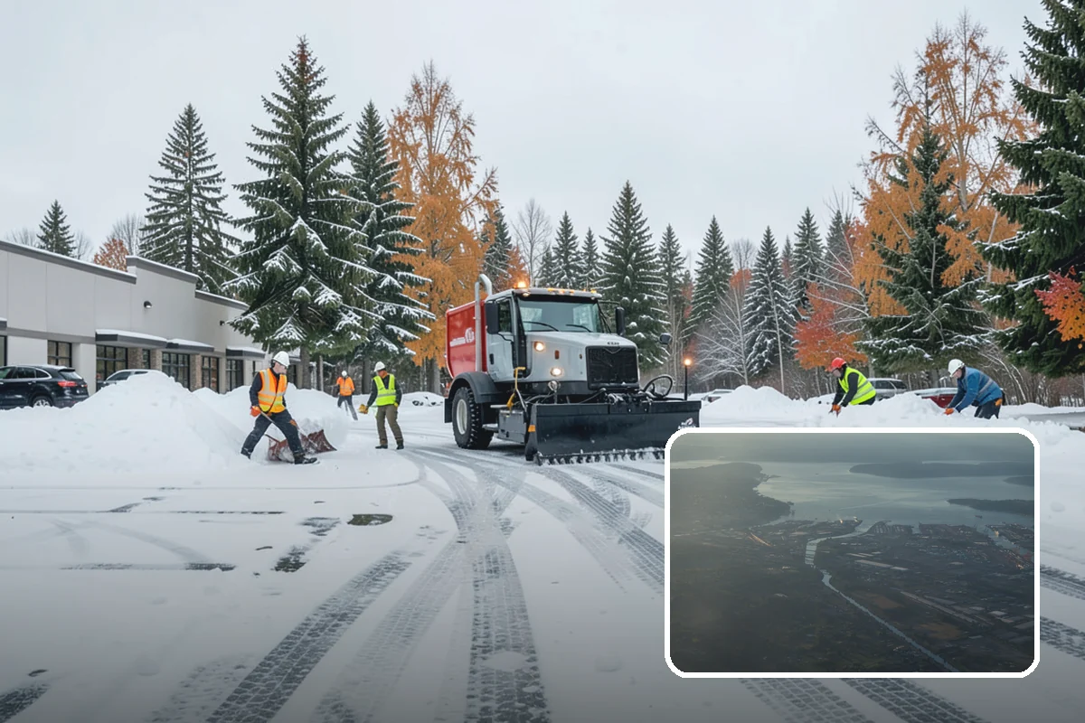 Shopping Center Deicing in Fife, Pierce County, WA - Keeps every tenant's storefront safe and shoppable