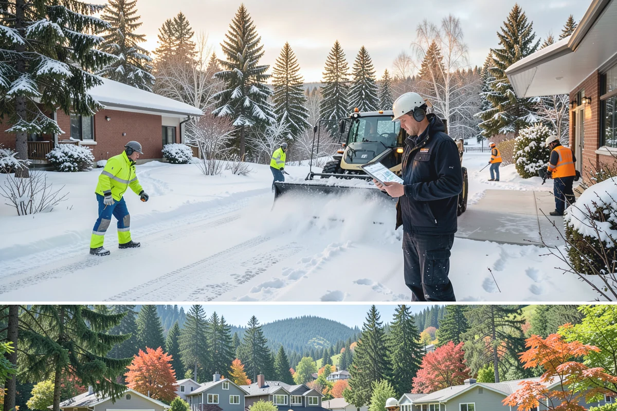 Shopping Center Deicing in Fircrest, Pierce County, WA - Service runs through the winter retail season, intensifying on freezing-rain days that overlap with weekend and holiday shopping...