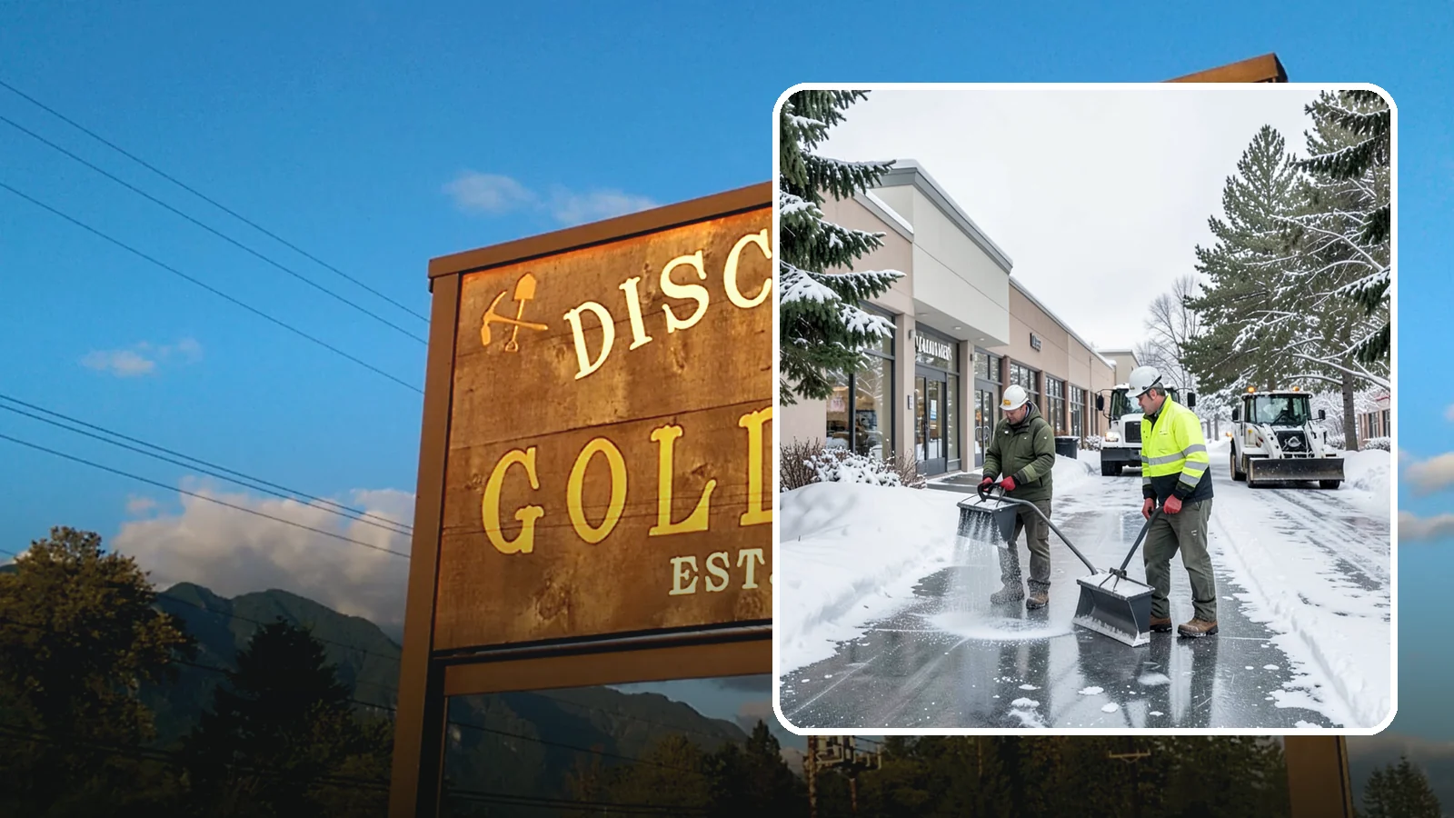 Shopping Center Deicing in Gold Bar, Snohomish County, WA - Deicing for shopping centers that keeps multi-tenant walkways, storefront aprons, and common areas safe across an entire retail...