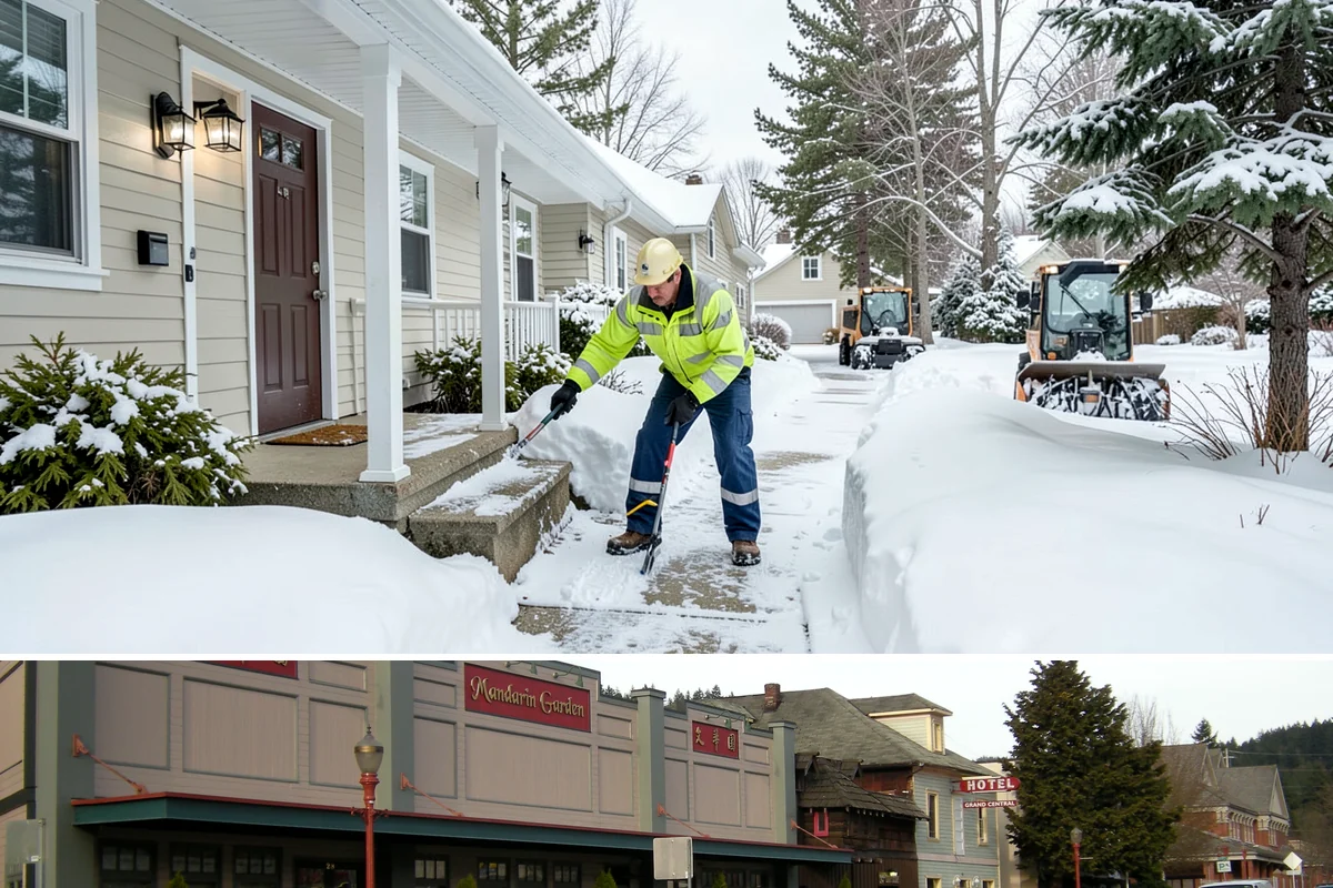 Shopping Center Deicing in Issaquah, King County, WA - Service runs through the winter retail season, intensifying on freezing-rain days that overlap with weekend and holiday shopping...