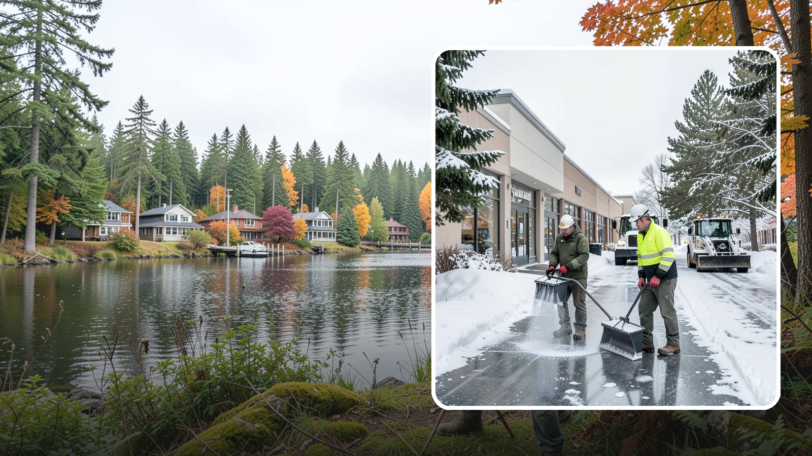 Shopping Center Deicing in La Conner, Skagit County, WA - Deicing for shopping centers that keeps multi-tenant walkways, storefront aprons, and common areas safe across an entire retail...