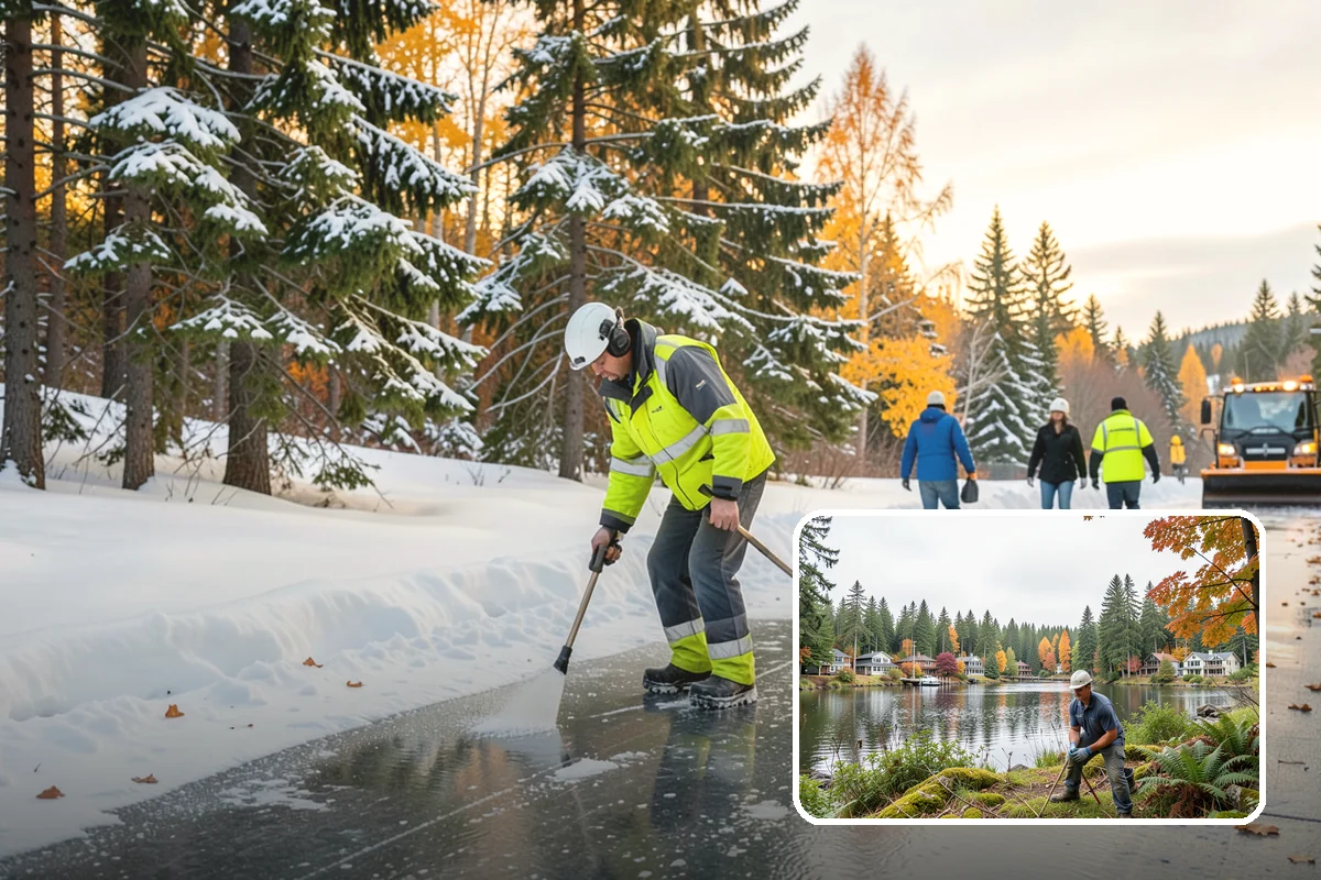Shopping Center Deicing in La Conner, Skagit County, WA - Keeps every tenant's storefront safe and shoppable