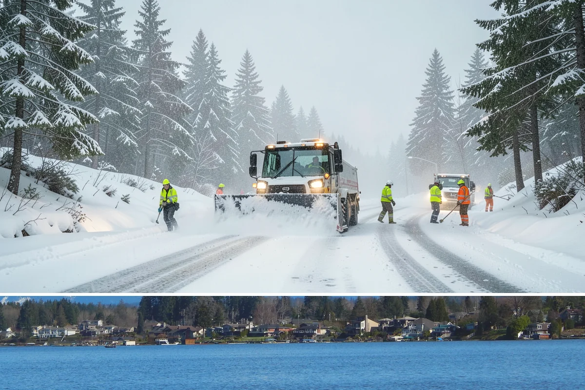 Shopping Center Deicing in Lake Stevens, Snohomish County, WA - Service runs through the winter retail season, intensifying on freezing-rain days that overlap with weekend and holiday shopping...
