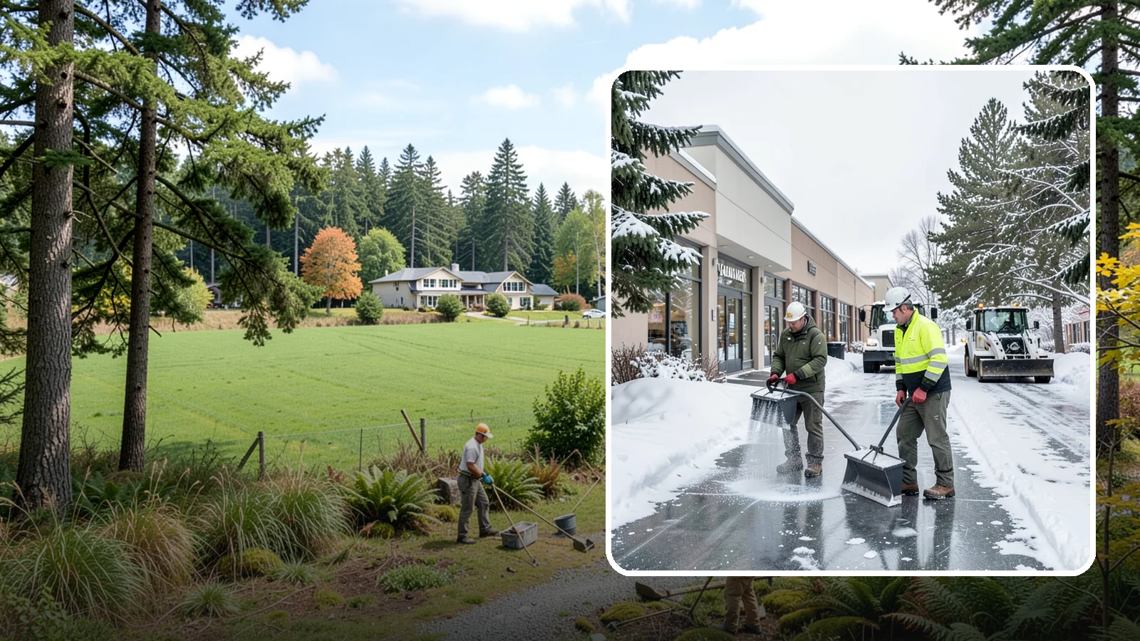 Shopping Center Deicing in Lyman, Skagit County, WA - Deicing for shopping centers that keeps multi-tenant walkways, storefront aprons, and common areas safe across an entire retail...