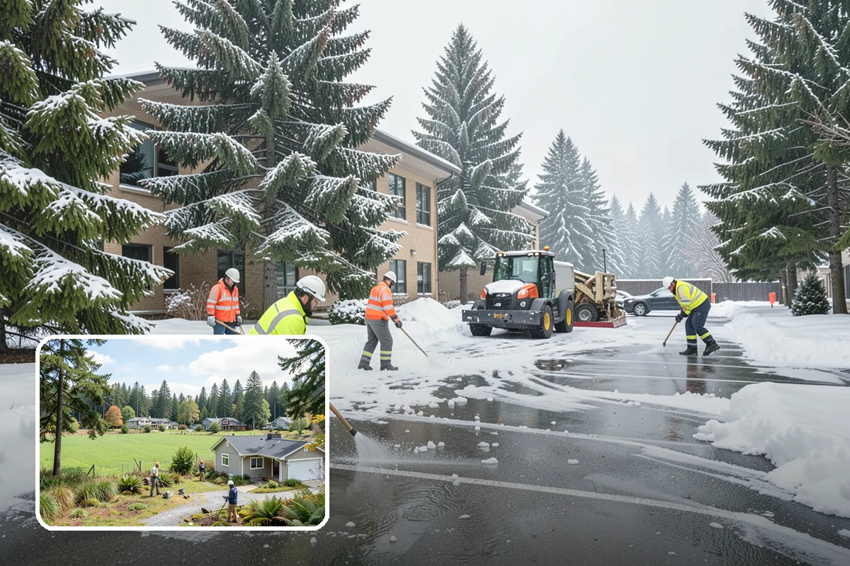 Shopping Center Deicing in Lyman, Skagit County, WA - Keeps every tenant's storefront safe and shoppable