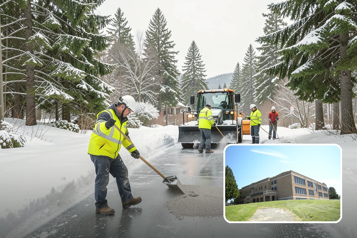 Shopping Center Deicing in Maple Valley, King County, WA - Keeps every tenant's storefront safe and shoppable