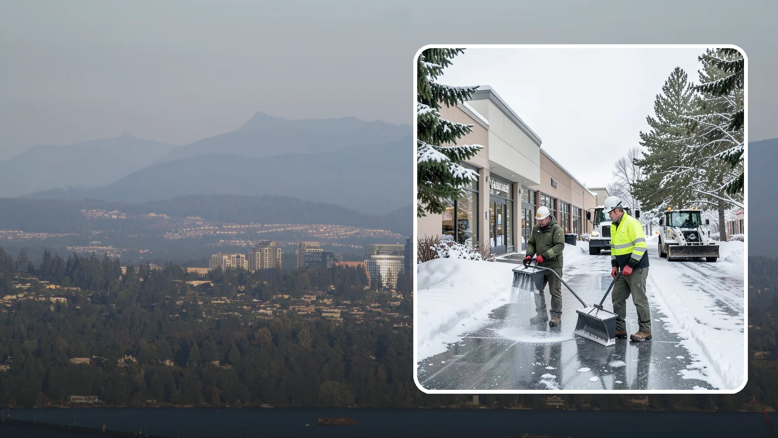 Shopping Center Deicing in Medina, King County, WA - Deicing for shopping centers that keeps multi-tenant walkways, storefront aprons, and common areas safe across an entire retail...