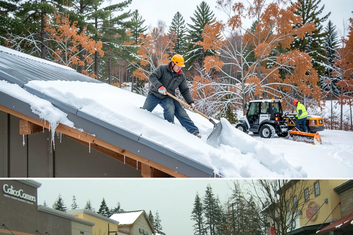 Shopping Center Deicing in Mill Creek, Snohomish County, WA - Service runs through the winter retail season, intensifying on freezing-rain days that overlap with weekend and holiday shopping...