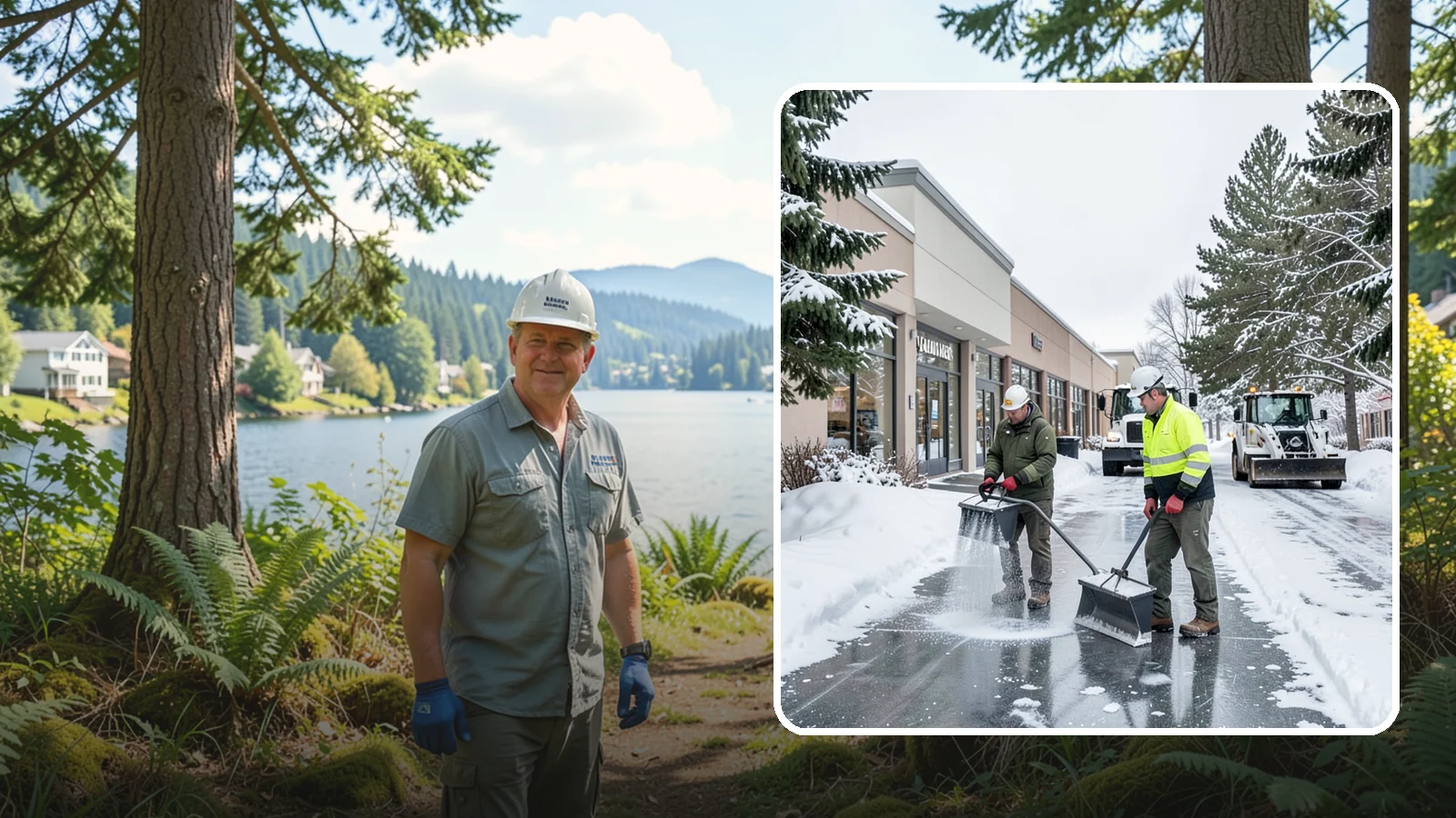 Shopping Center Deicing in Milton, King County, WA - Deicing for shopping centers that keeps multi-tenant walkways, storefront aprons, and common areas safe across an entire retail...