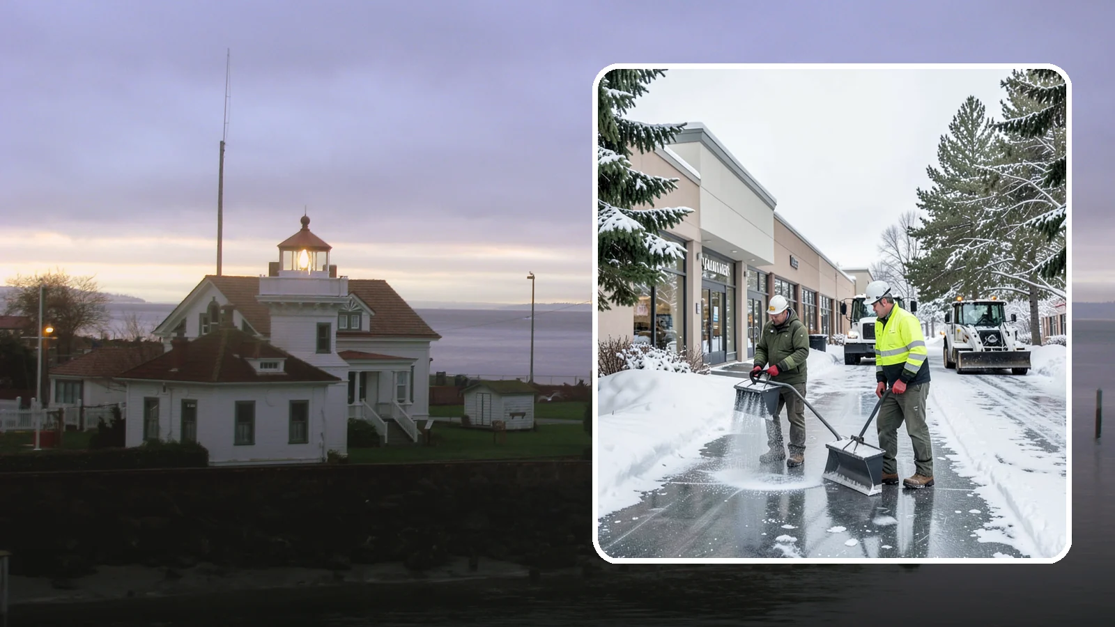 Shopping Center Deicing in Mukilteo, Snohomish County, WA - Deicing for shopping centers that keeps multi-tenant walkways, storefront aprons, and common areas safe across an entire retail...