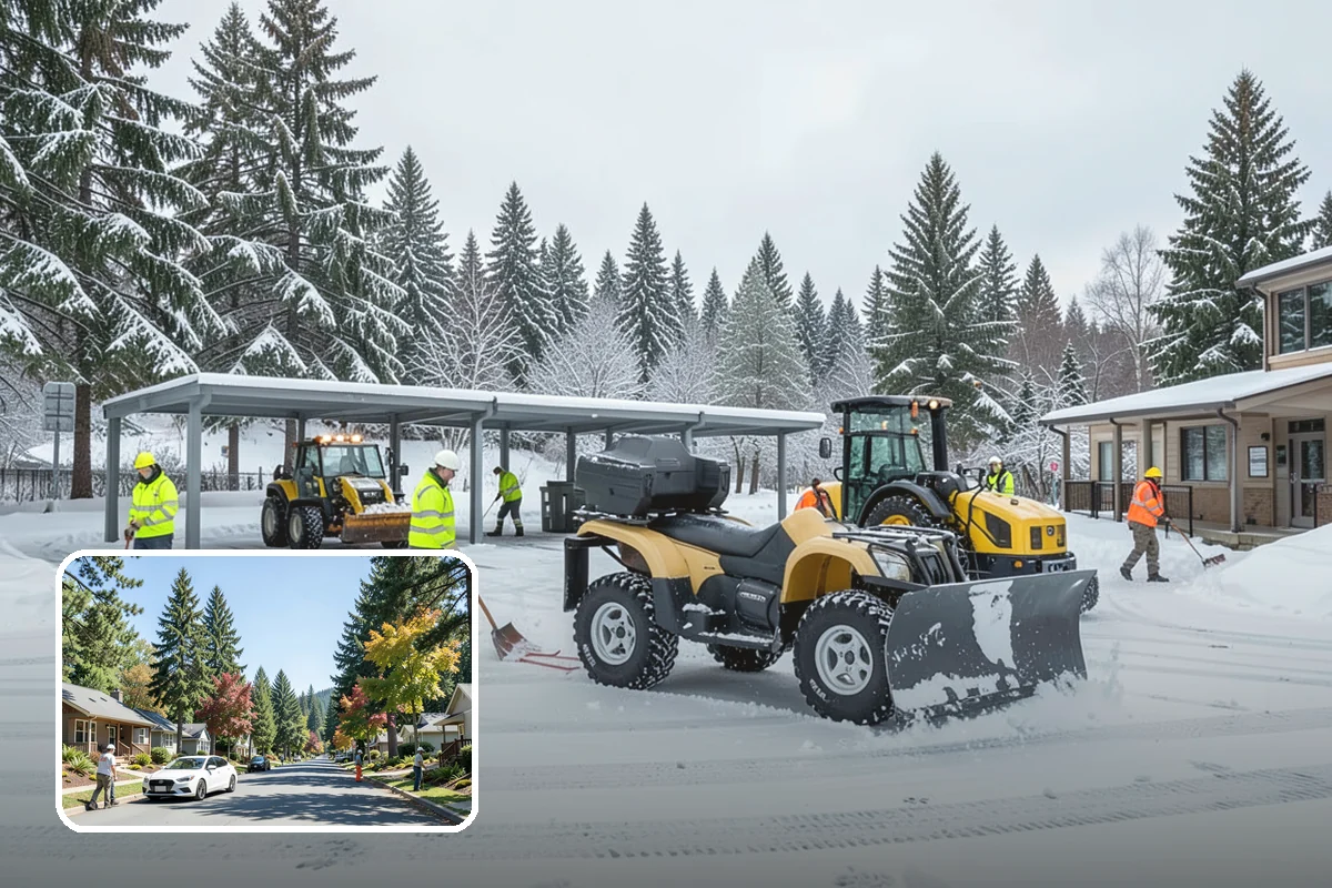 Shopping Center Deicing in Orting, Pierce County, WA - Keeps every tenant's storefront safe and shoppable