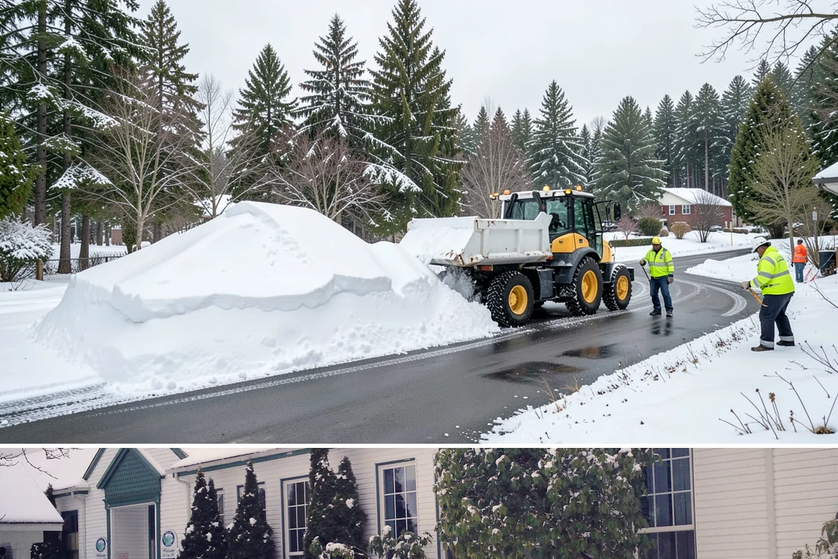 Shopping Center Deicing in Pacific, King County, WA - Service runs through the winter retail season, intensifying on freezing-rain days that overlap with weekend and holiday shopping...