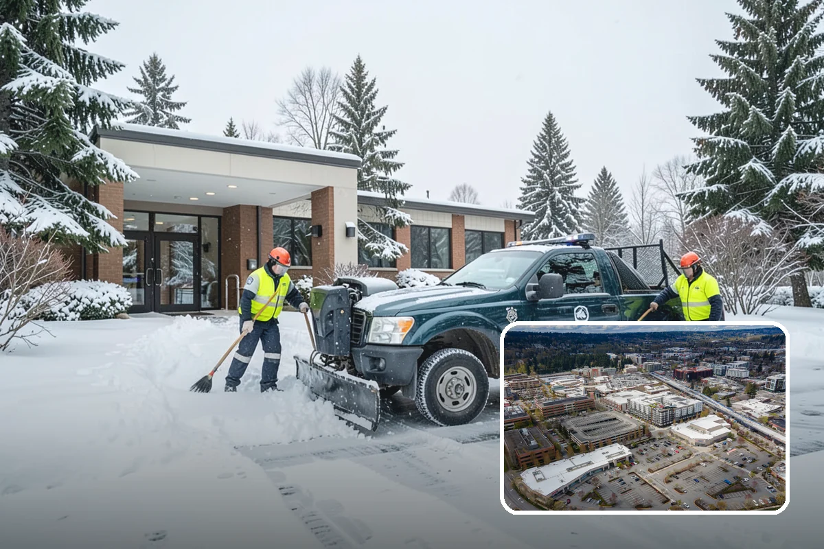 Shopping Center Deicing in Redmond, King County, WA - Keeps every tenant's storefront safe and shoppable