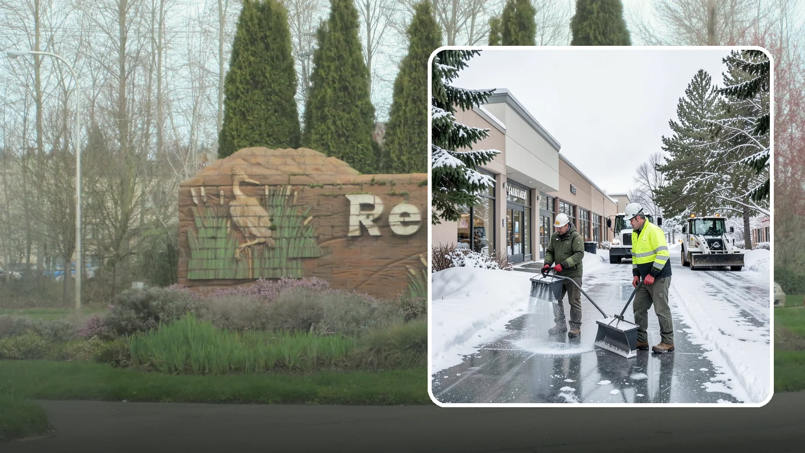 Shopping Center Deicing in Renton, King County, WA - Deicing for shopping centers that keeps multi-tenant walkways, storefront aprons, and common areas safe across an entire retail...
