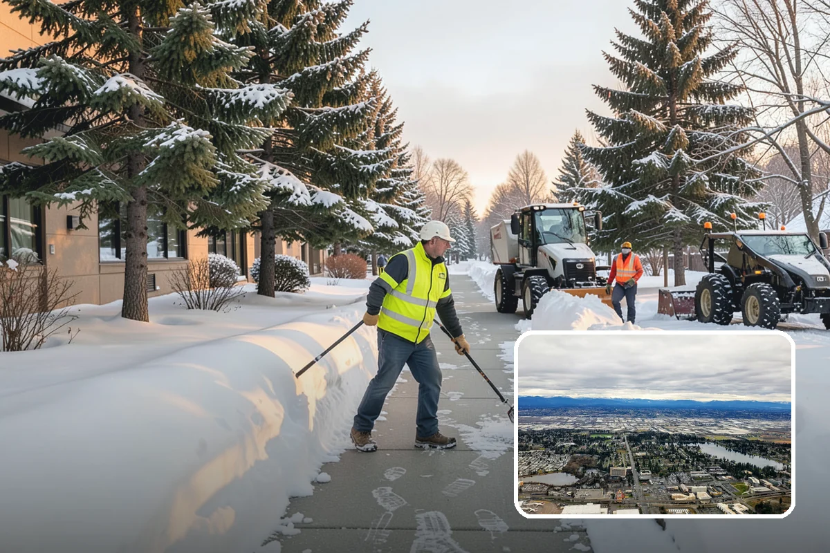 Shopping Center Deicing in SeaTac, King County, WA - Keeps every tenant's storefront safe and shoppable