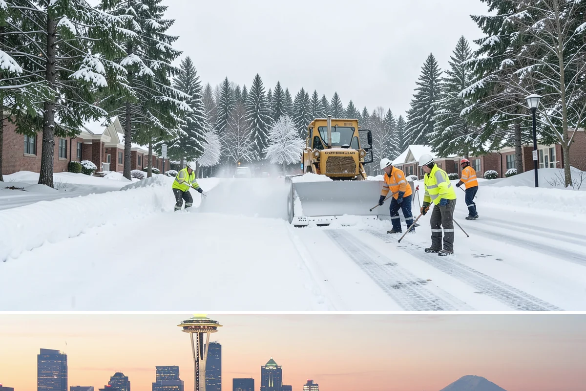 Shopping Center Deicing in Seattle, King County, WA - Service runs through the winter retail season, intensifying on freezing-rain days that overlap with weekend and holiday shopping...