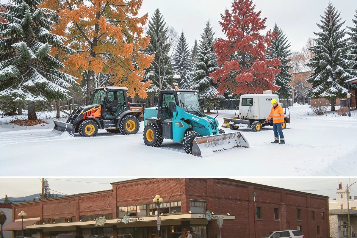Shopping Center Deicing in Sedro-Woolley, Skagit County, WA - Service runs through the winter retail season, intensifying on freezing-rain days that overlap with weekend and holiday shopping...