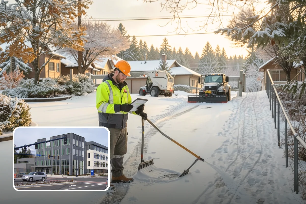Shopping Center Deicing in Shoreline, King County, WA - Keeps every tenant's storefront safe and shoppable