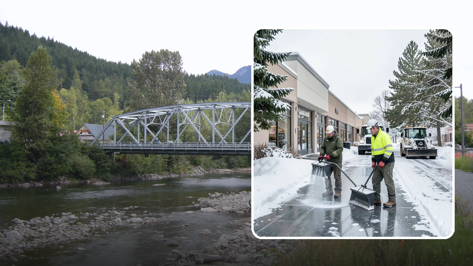 Shopping Center Deicing in Skykomish, King County, WA - Deicing for shopping centers that keeps multi-tenant walkways, storefront aprons, and common areas safe across an entire retail...