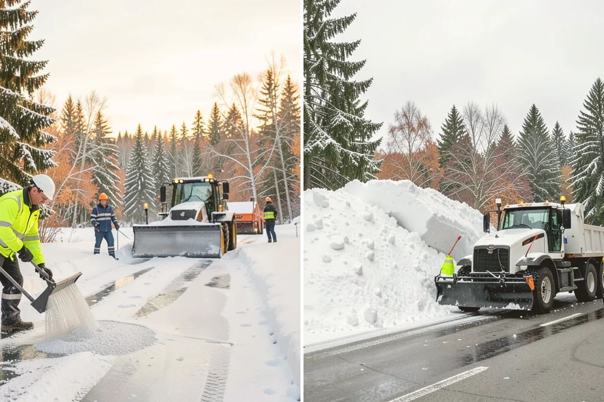Shopping Center Deicing in Snohomish, Snohomish County, WA - Map tenant walkways, crosswalks, and shared entrances center-wide