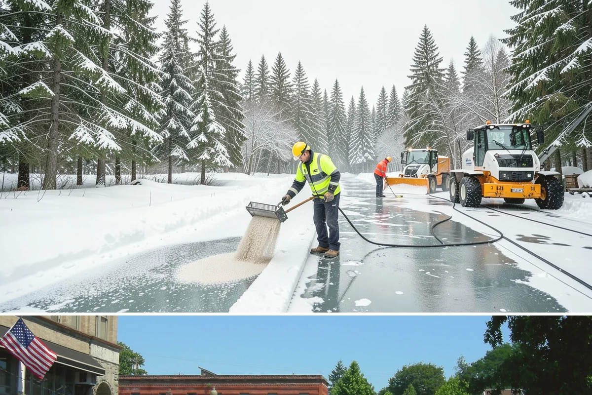 Shopping Center Deicing in Snohomish, Snohomish County, WA - Service runs through the winter retail season, intensifying on freezing-rain days that overlap with weekend and holiday shopping...
