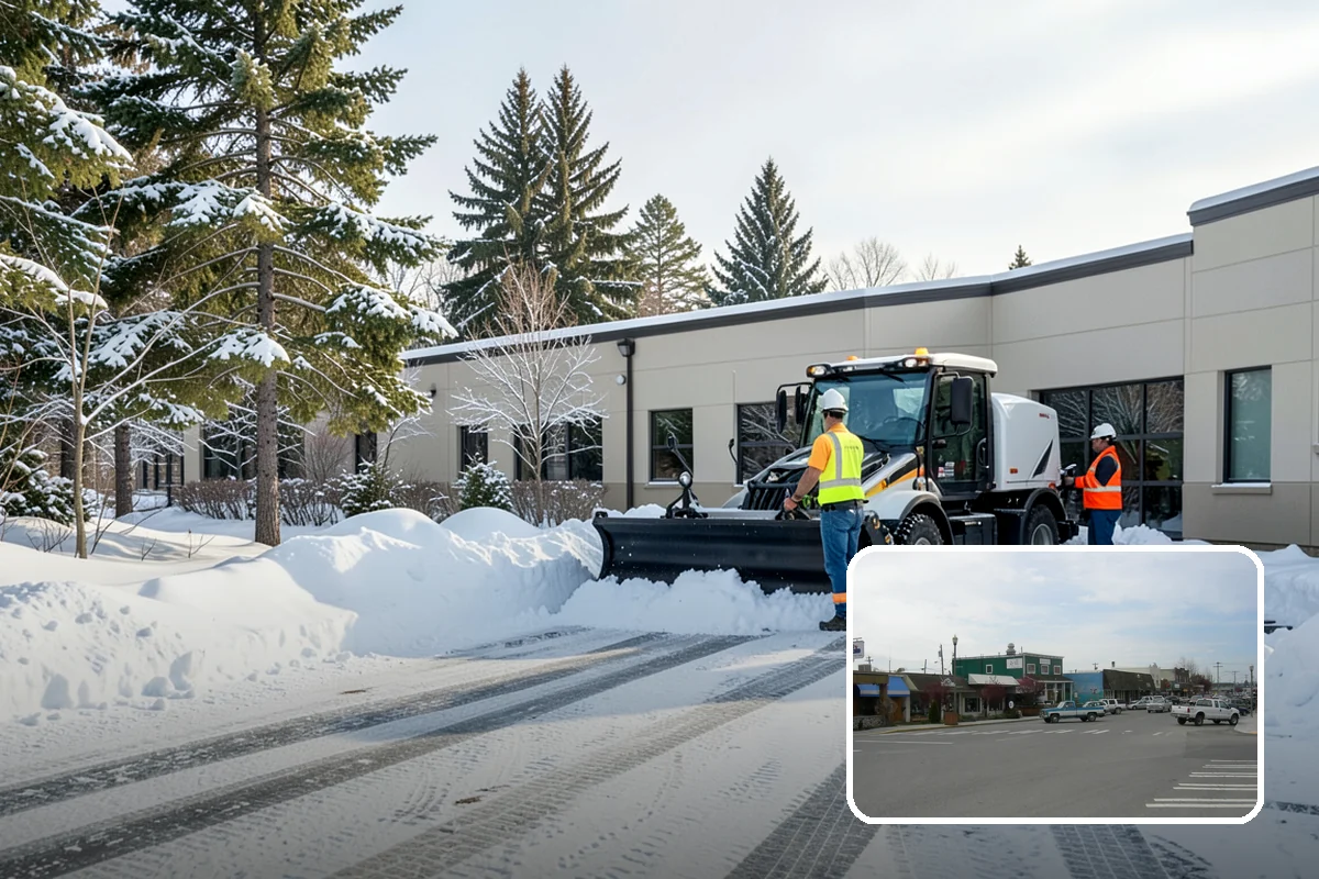 Shopping Center Deicing in Stanwood, Snohomish County, WA - Keeps every tenant's storefront safe and shoppable